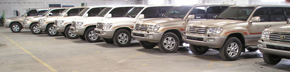 Camionetas blindadas en nivel superior